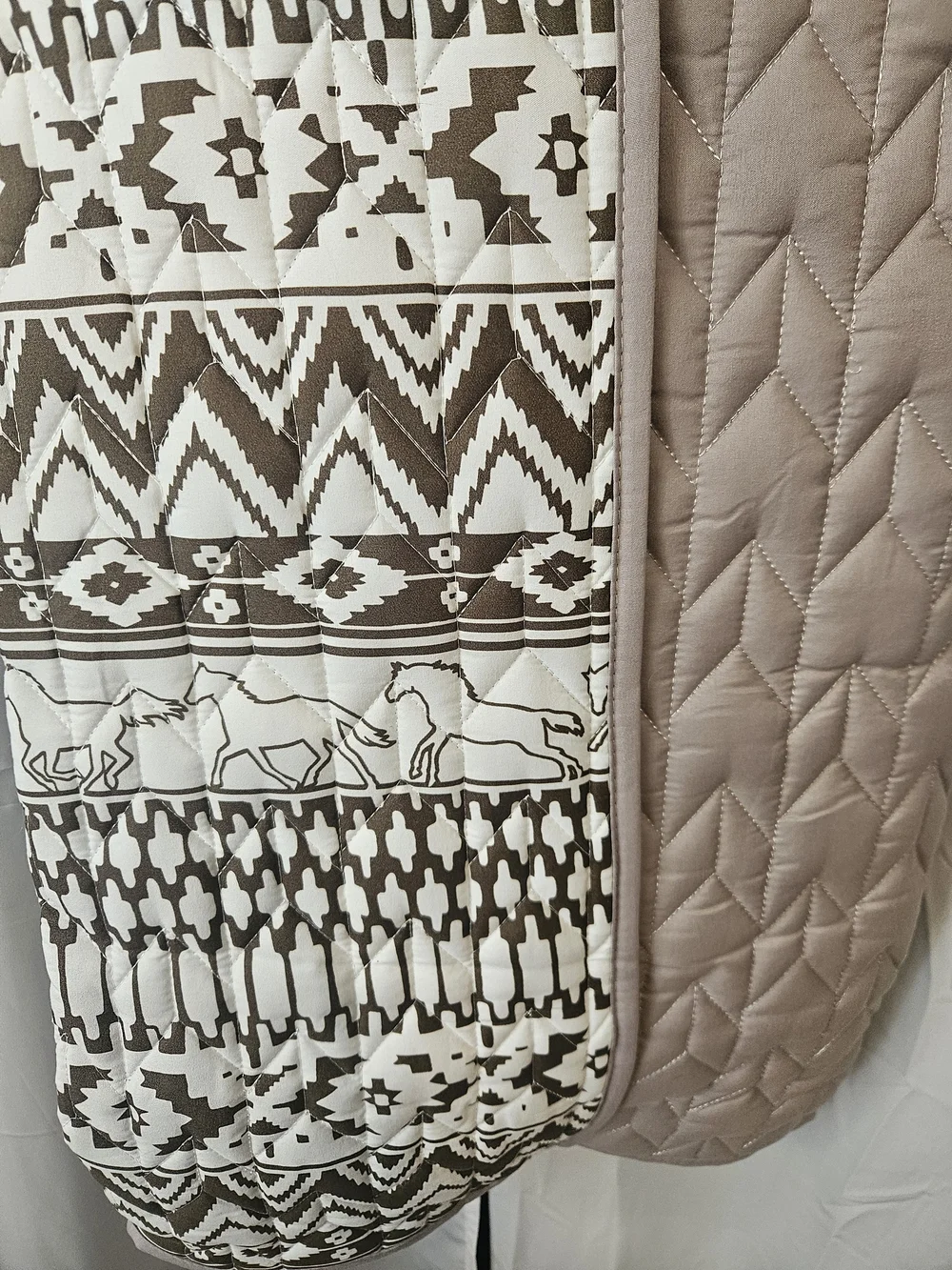 Wrangler 3-Piece King Quilt Set | NWT | Reversible Western Horse Print